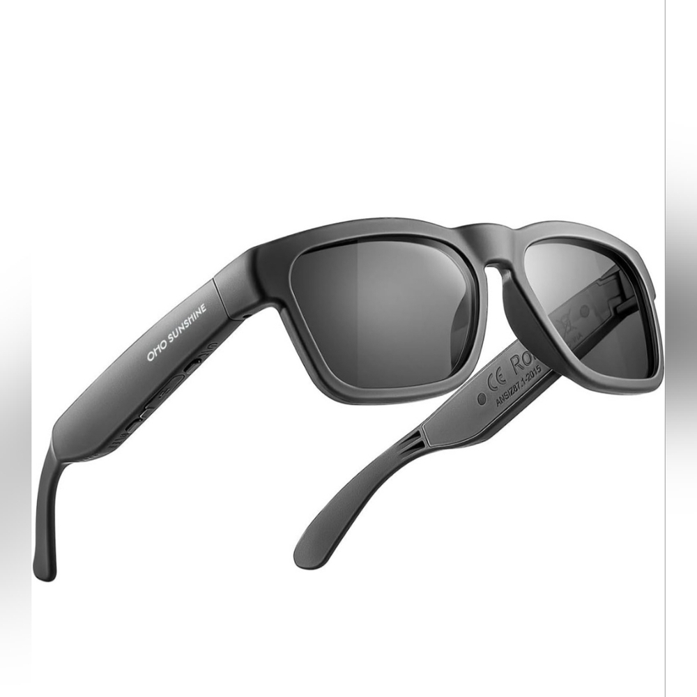 OhO Smart Glasses,Polarized with Bluetooth Speaker,Voice Control.